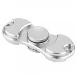 Wholesale Dual Aluminum Fidget Spinner Stress Reducer Toy for ADHD and Autism Adult, Child (Silver)